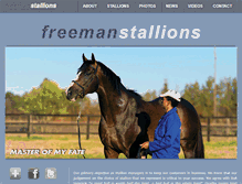 Tablet Screenshot of freemanstallions.co.za